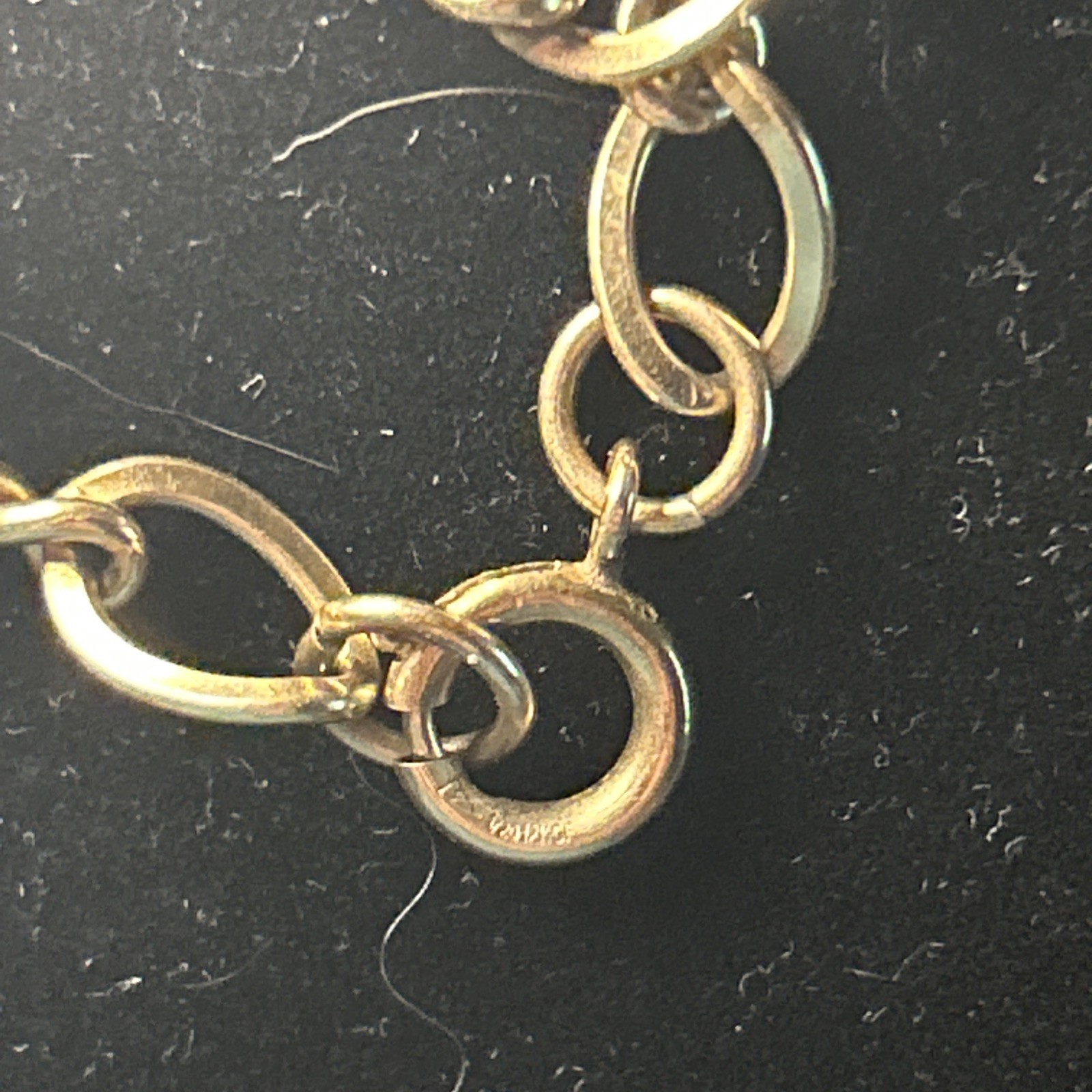1/5 10k Charm And 1/20 12kGF Charm Bracelet #210