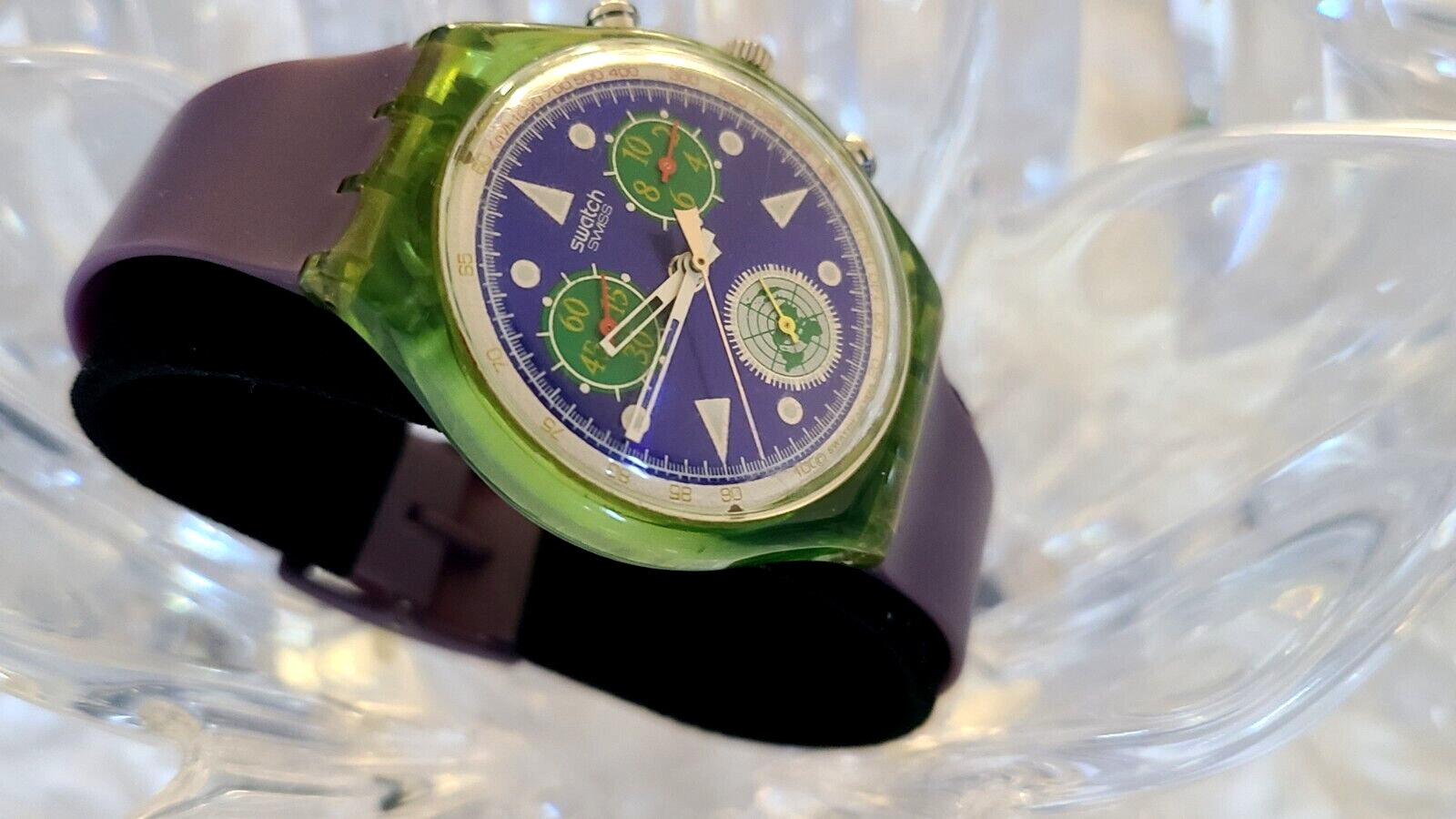 Swatch Watch Chrono United Nations 50th Anniversary SCZ103 1995 ( X23)