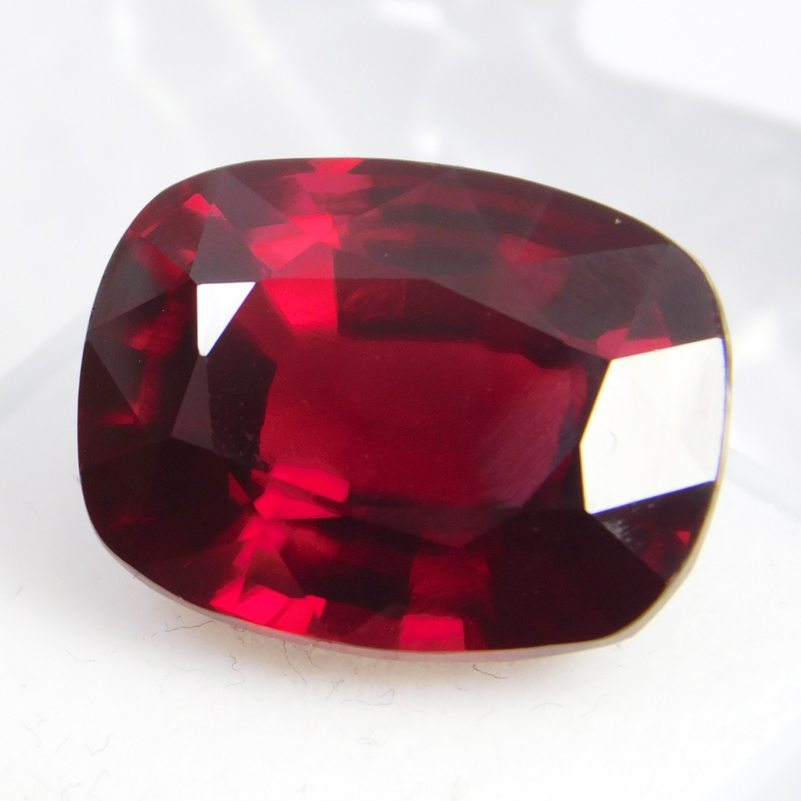 Certified 25.20 Ct Natural Red Mozambique Ruby Cushion Cut Stunning Gemstone