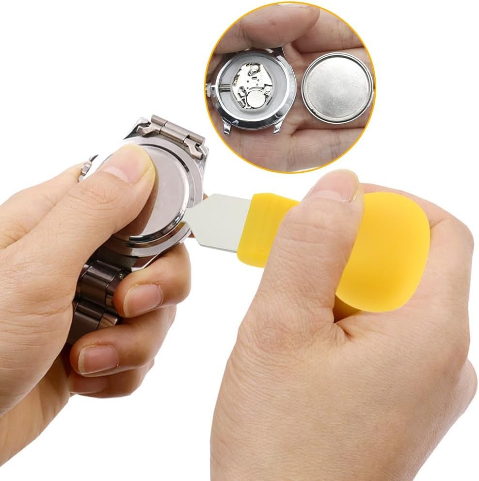 Watch Press Tool Set – Case Closer with 18 Molds, Crystal Press, Battery Replace