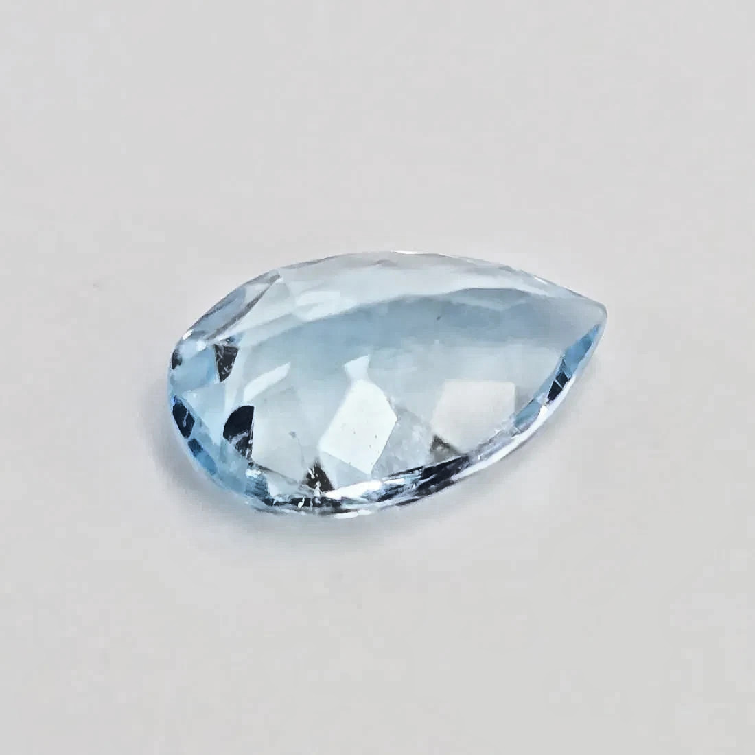Natural Blue Topaz 2.29ct Pear Faceted Loose Gemstone