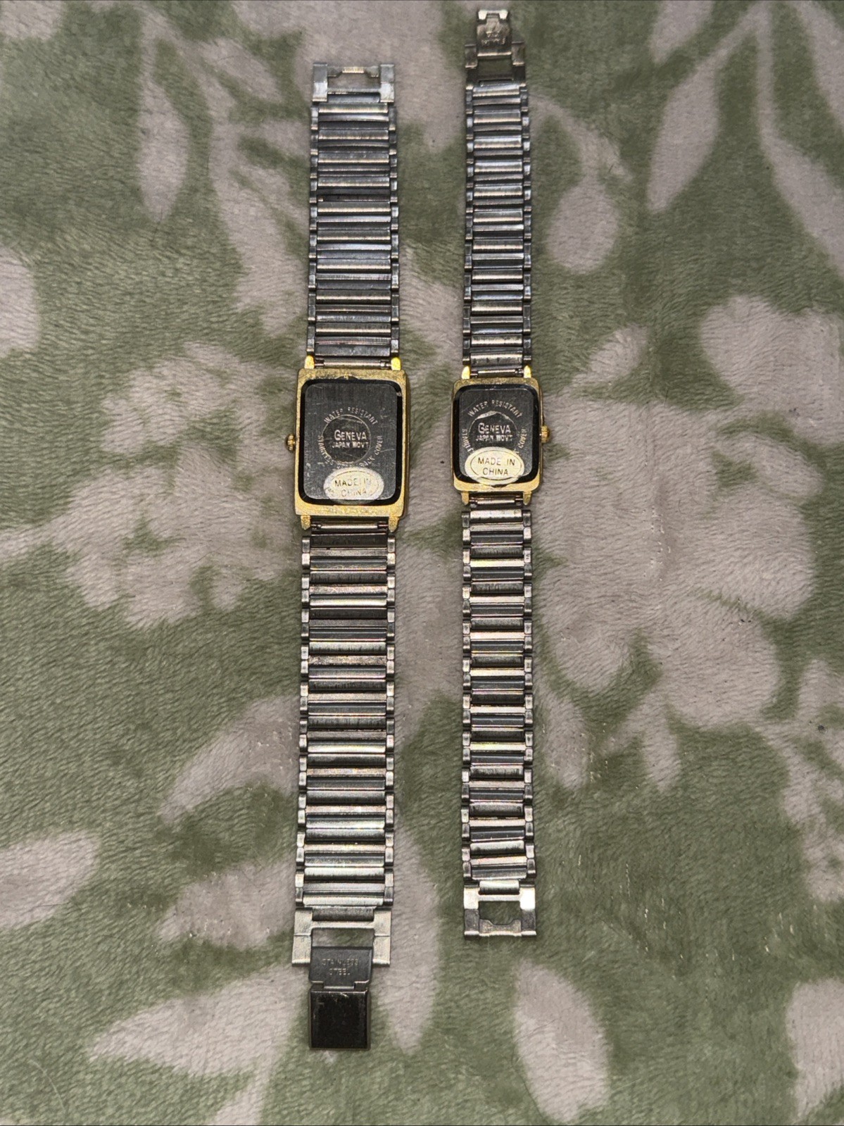Geneva Classic Collection Vintage Quartz Watch Set Unisex Untested