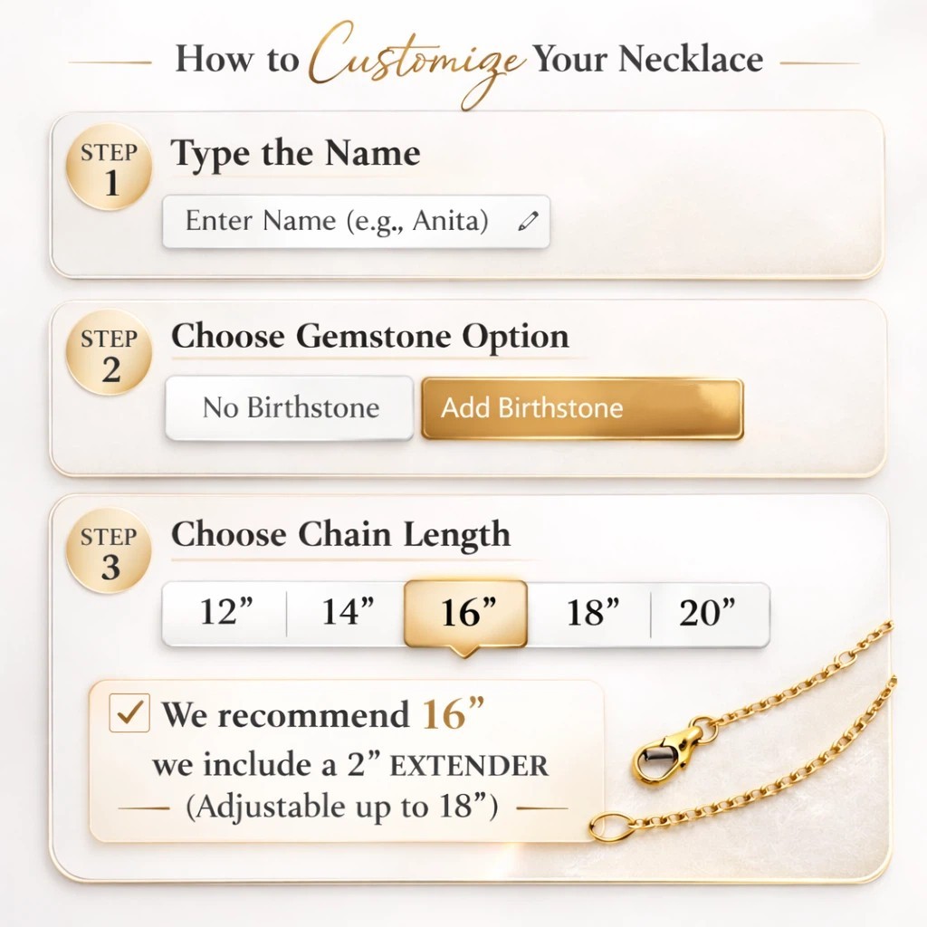 Adjustable Personalized Name Necklace,Handmade Gold Silver Wire Jewelry