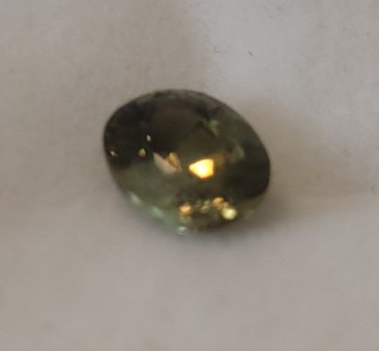 GIA Certified Demantoid Andradite Garnet 1.08cts Oval 6.90×5.48x 3.74mm Gemstone