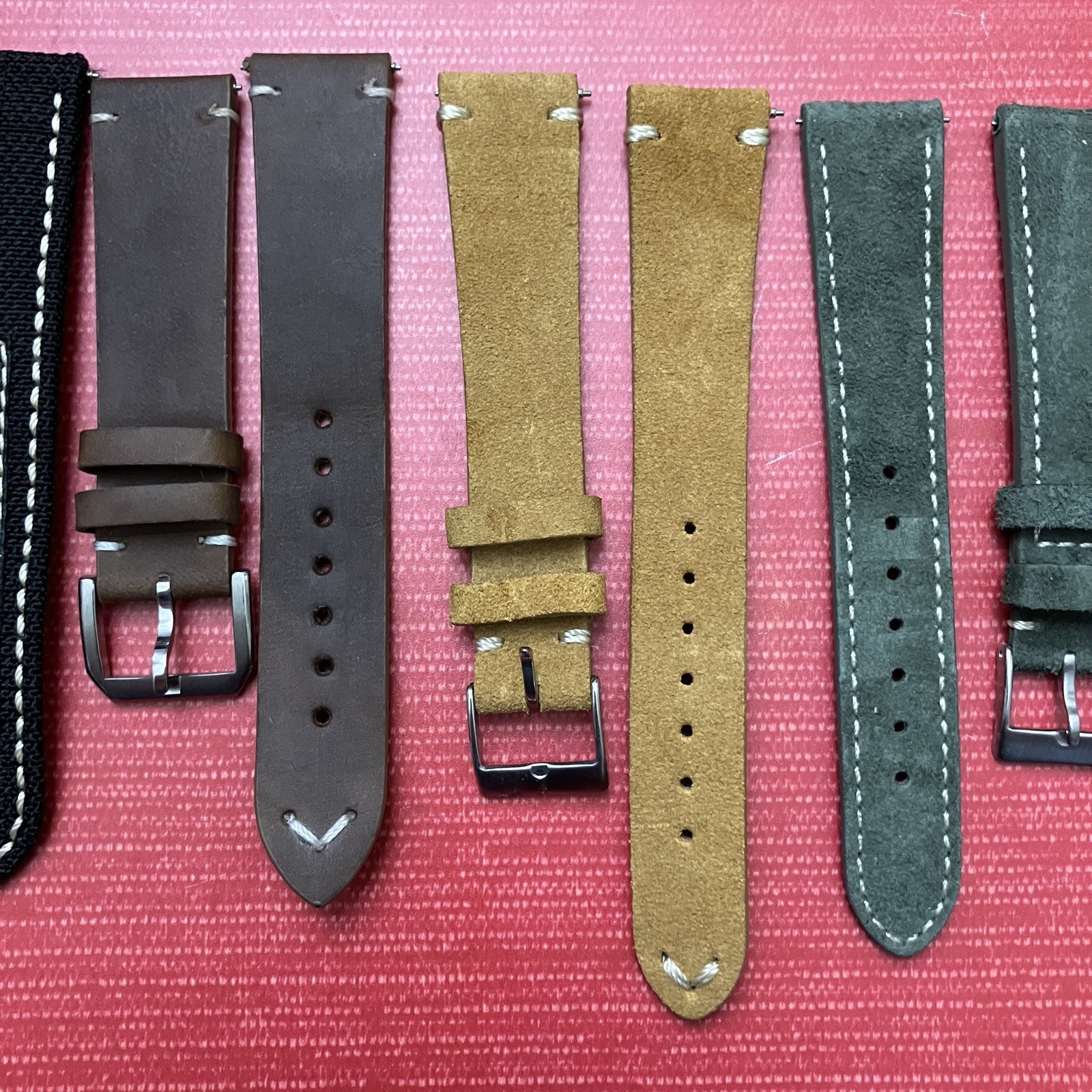 4 Pair Never Used High Quality Watch Straps Bands 20mm StrapsCo and More