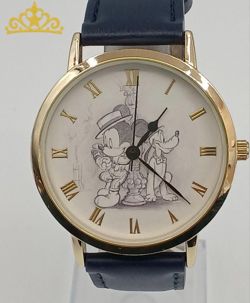 Sketches of Disney Friends Mickey Pluto Watch Women’s