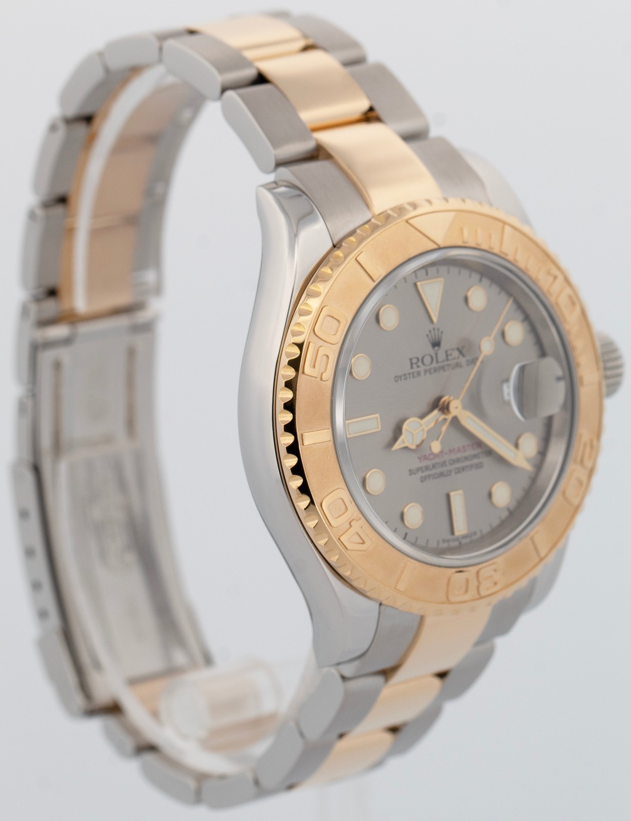 Rolex Yacht-Master 40mm SLATE Gray 18K Yellow Gold Two-Tone Steel 16623 Watch