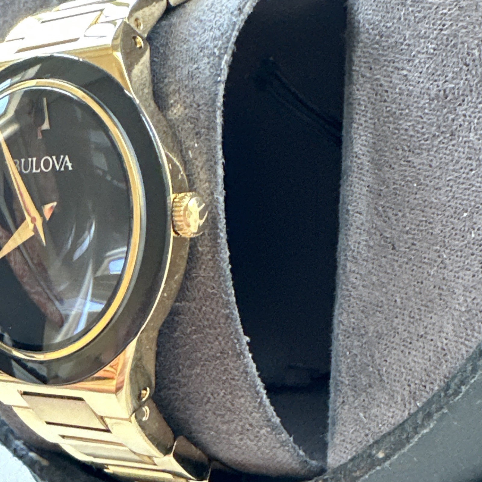 Bulova Men’s Modern Slim Movement Quartz Gold Stainless Steel Watch 41 MM 97A183