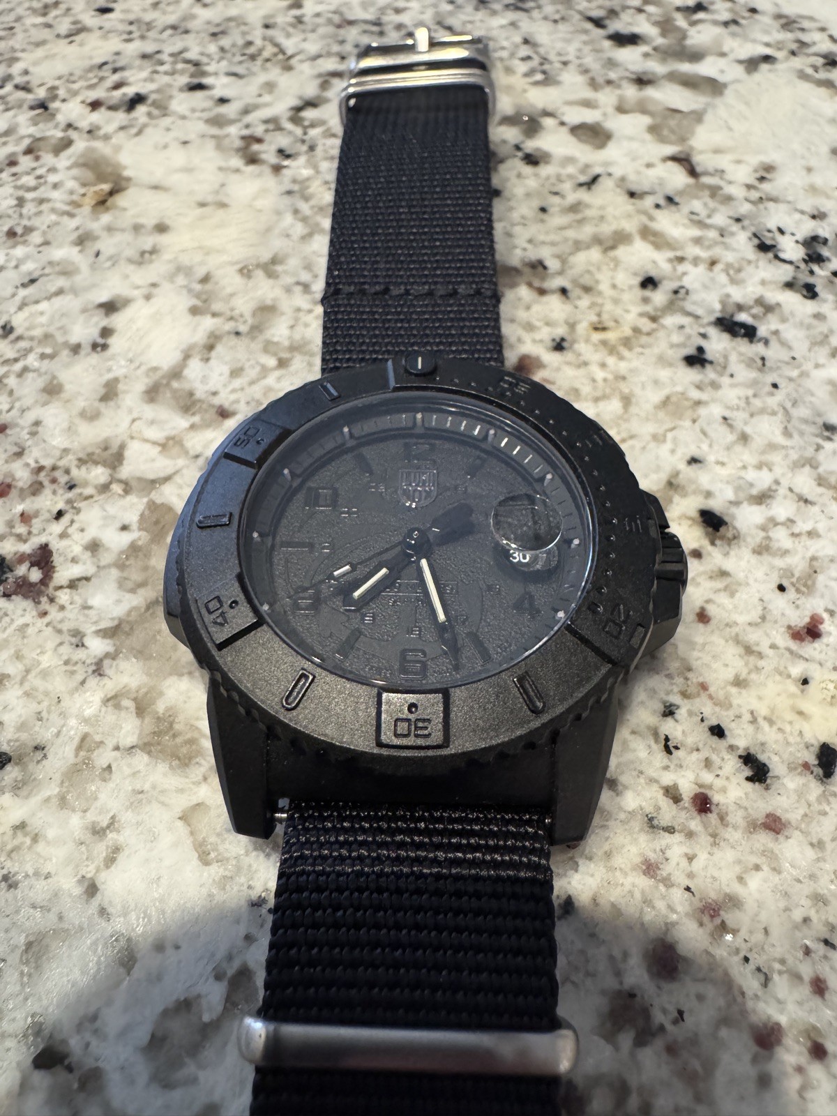 LUMINOX Navy SEAL Foundation 45mm Military Blackout Mens Watch XS.3601.BO.NSF