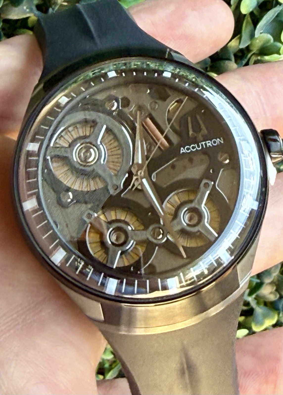 Accutron Spaceview DNA Electrostatic Skeleton Dial Black 45mm 2ES8A003 Unworn