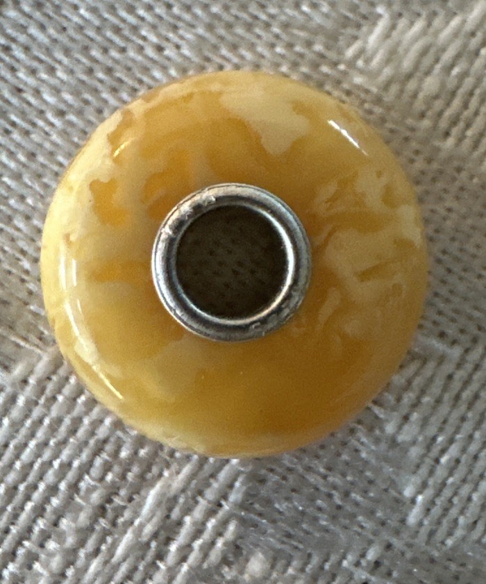 Authentic Trollbeads OOAK New Alabaster Bead