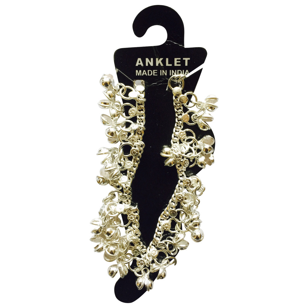 Belly Dance Anklet Silver gold Adjustable with Jingle Bells Foot Jewelry Fashion