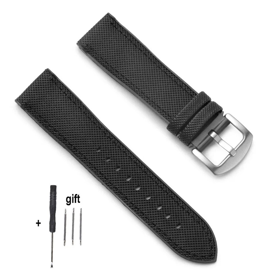 18mm 20mm 21mm 22mm Nylon Rubber Sailcloth Watch Strap Band for Omega for Seiko