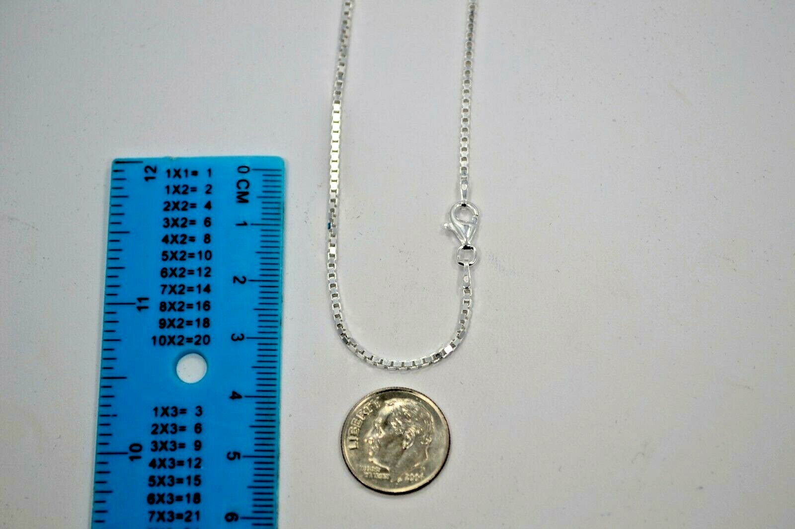 Sterling Silver(925) Box 24 Chain(1.2 mm) Made in Italy 14,16,18,20,22,24,30″