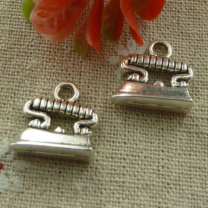 Free Ship 50 pcs tibetan silver electric iron charms 18X17mm L-2433