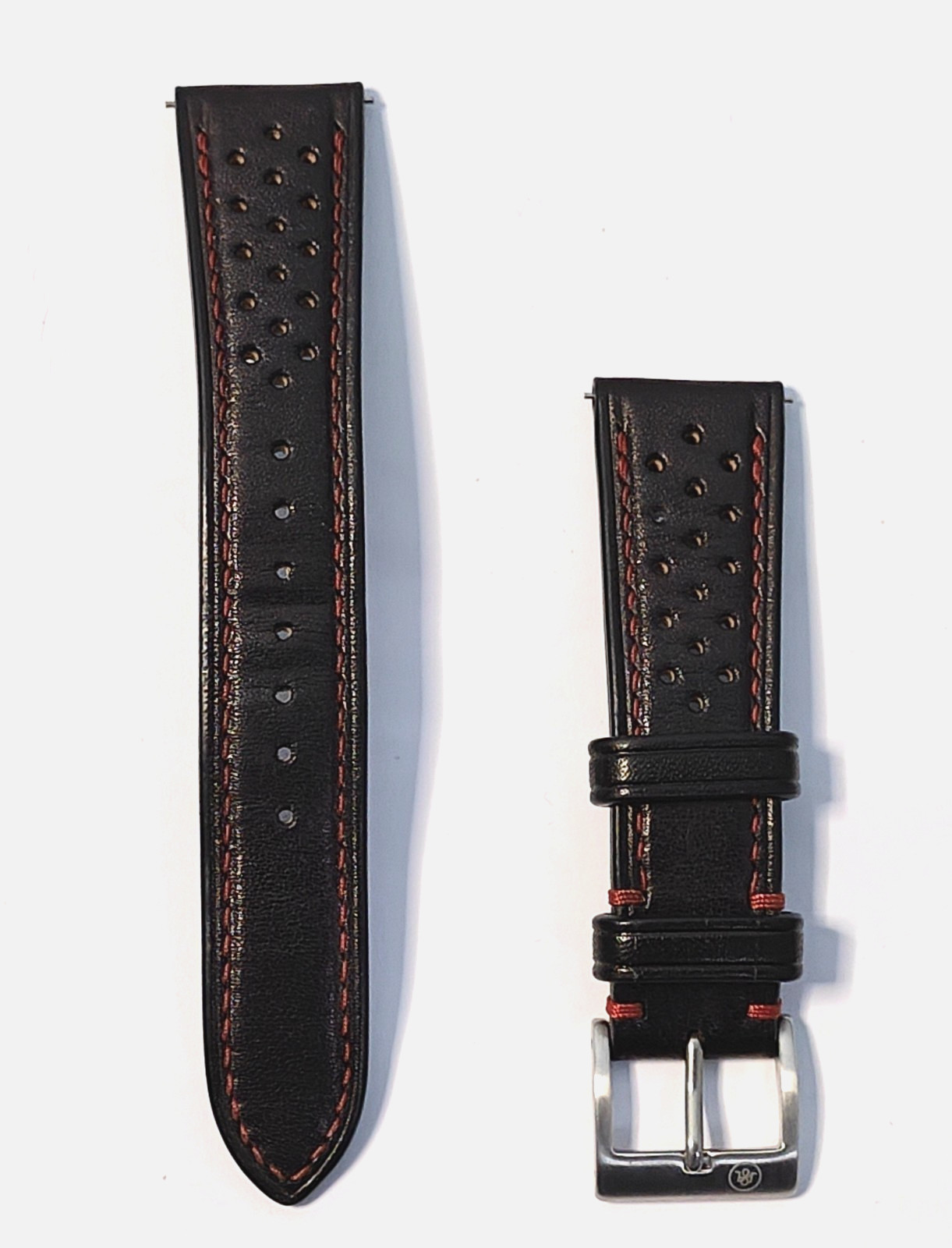 The Strap Tailor Omega Style watch Strap Chronoscope Leather Strap 21 mm