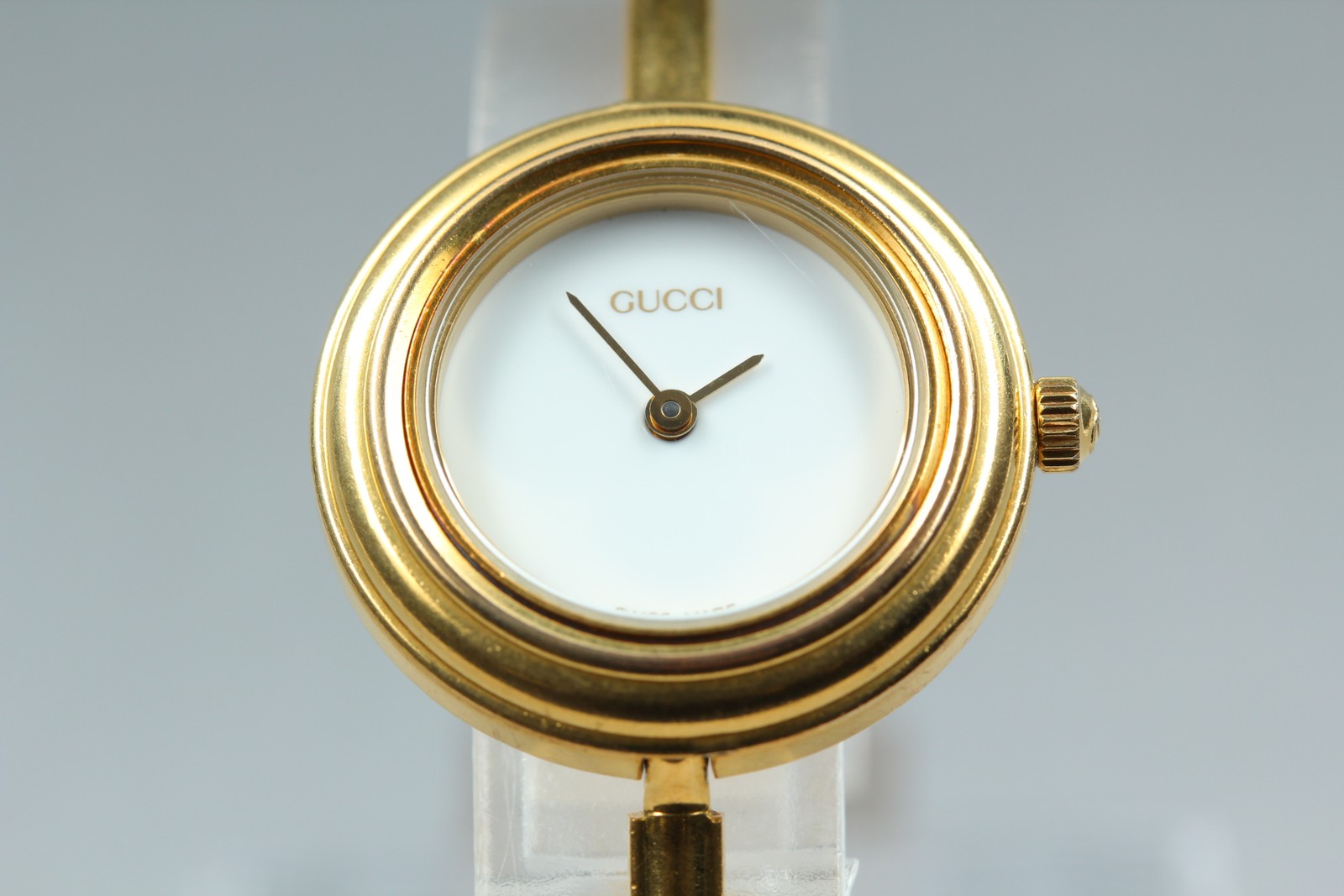 Full Set Vintage GUCCI Change Bezel 11/12.2 6 Colors Women’s Watch Working JAPAN