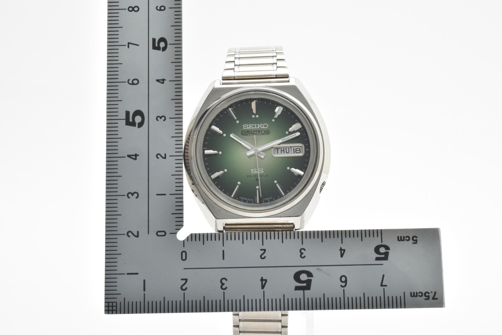 [Exc+5] Vintage 1973 Seiko 5 Actus 6106-7700 Rare Green Dial 23J Automatic