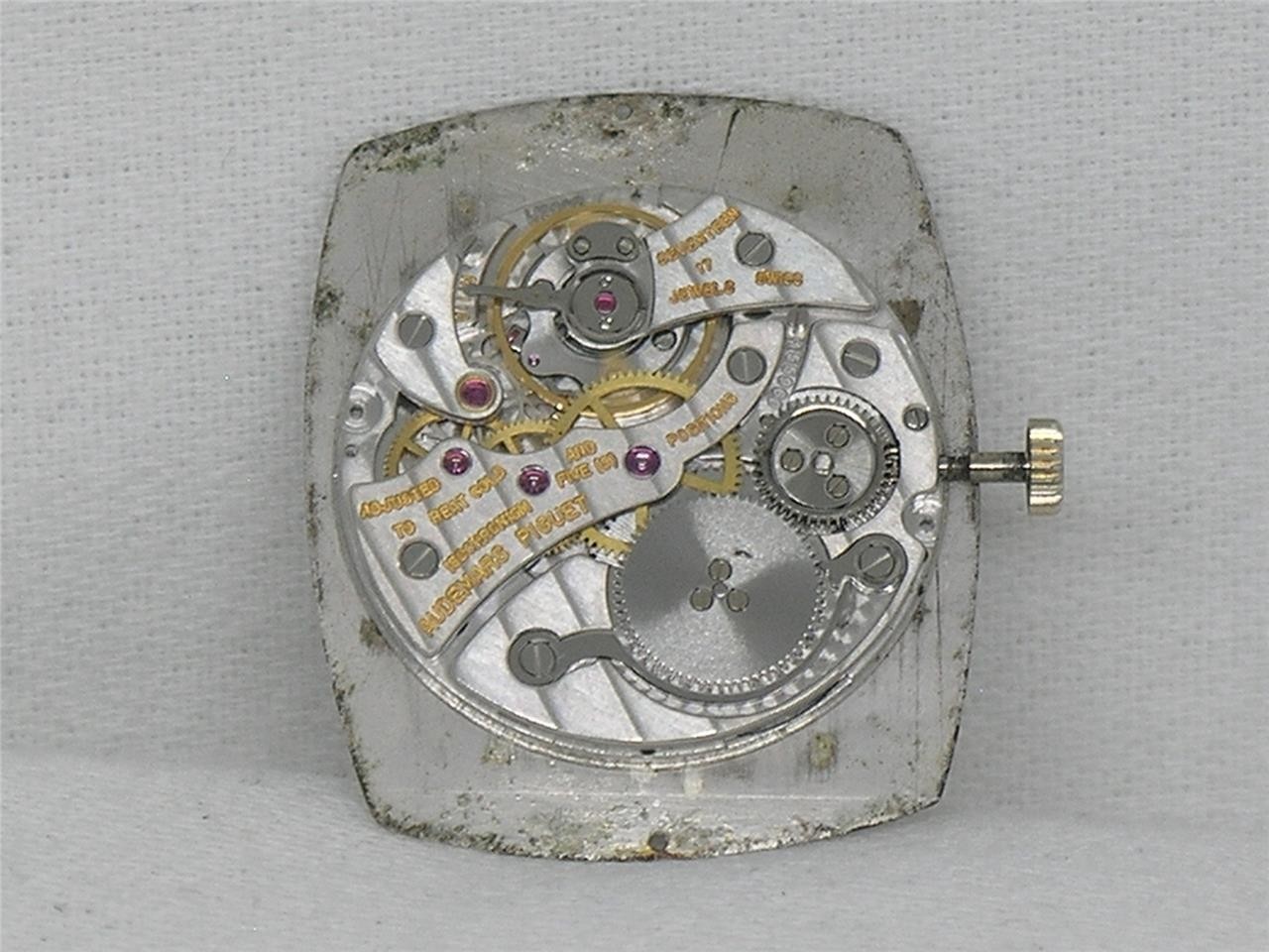 AUDEMARS PIGUET CAL. 2003 WRIST WATCH MOVEMENT & DIAL W/ STEM & CROWN, RUNNING!