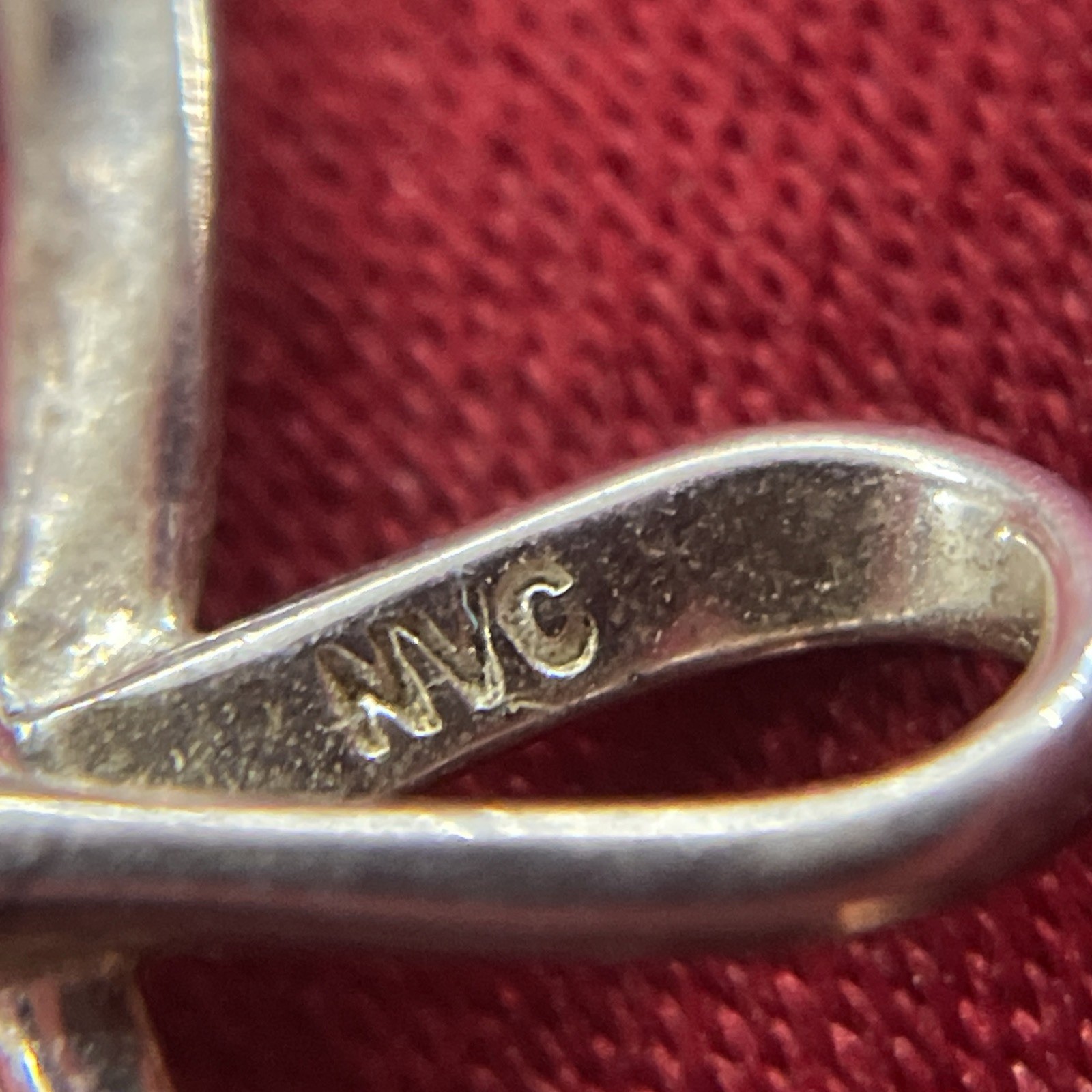 Sterling Silver 925 NVC Looping Infinity Cross Charm Pendant