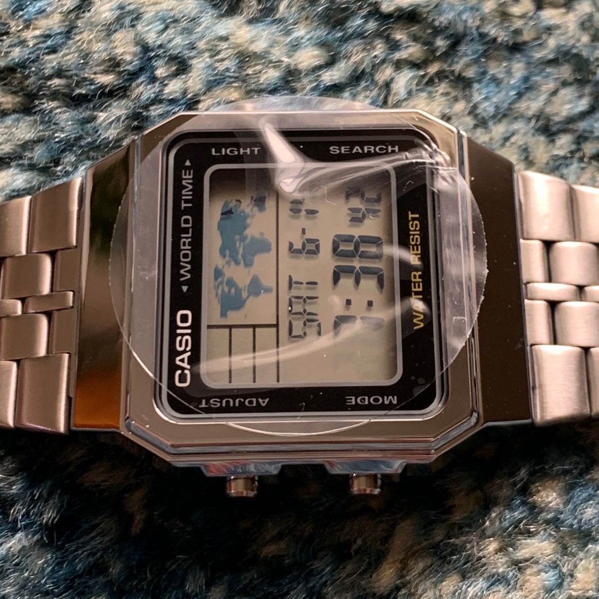 No Brand New Casio Digital Watch World Time Multi Time Function Screen with Prot