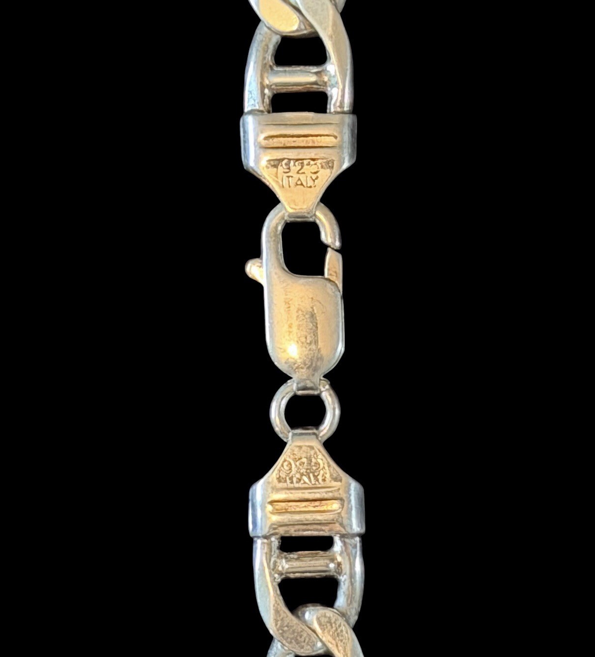 925 Sterling Silver Flat Mariner Link Chain 22” Necklace 11mm ~ 60 Gram ITALY KC