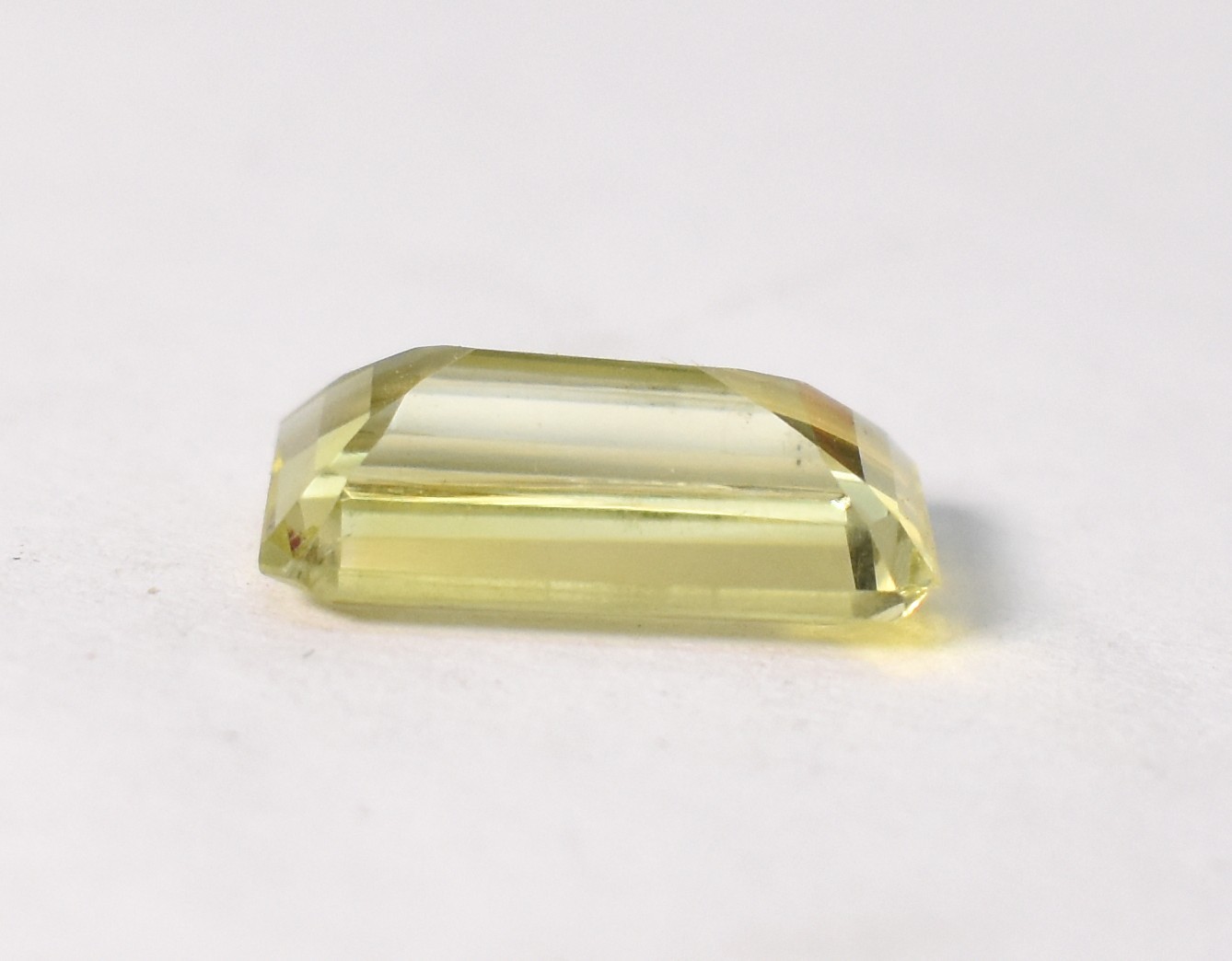 Natural Lemon Quartz Octagon Emerald Cut Gemstone 16.5X9.5X6 MM 7.15 Cts