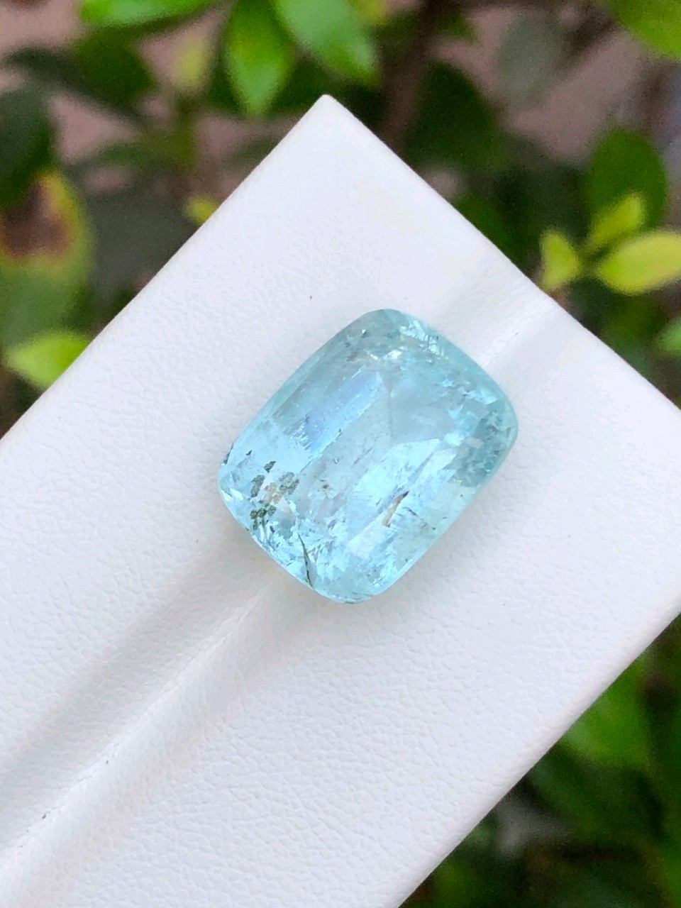 15.50 Ct Natural Aquamarine Emerald Cut Loose Gemstone Blue Beryl Pakistan