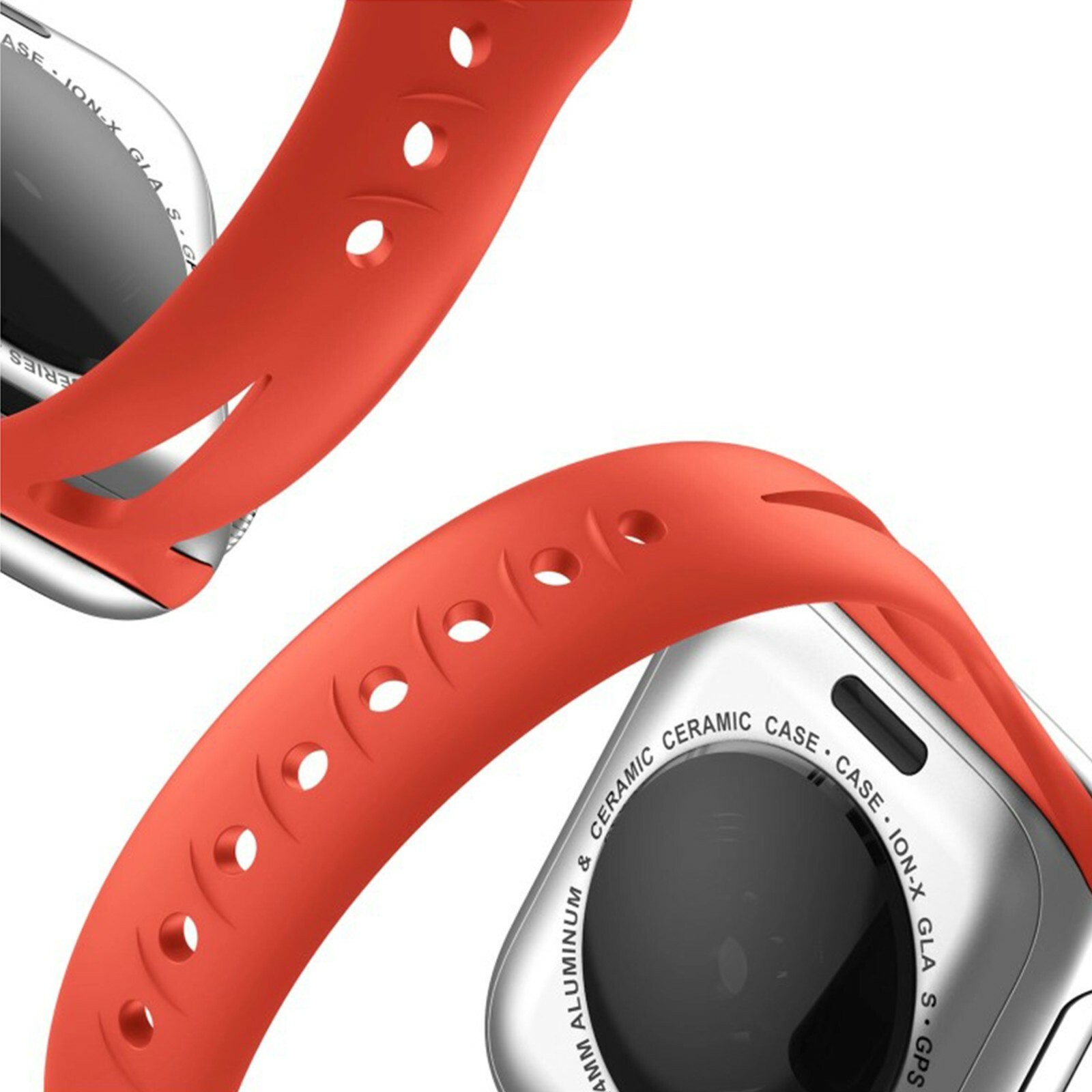 Silicone Narrow Sport Band for Apple Watch Series 8, 7, 6, 5, 4, 3, 2, 1, SE