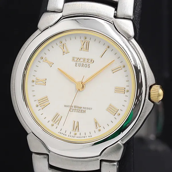 Working condition, excellent condition. Citizen Exceed Quartz 3300-H03566 white