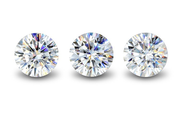 2.40mm White Cubic Zirconia Round Loose Gemstone AAA Quality For Jewelry Making