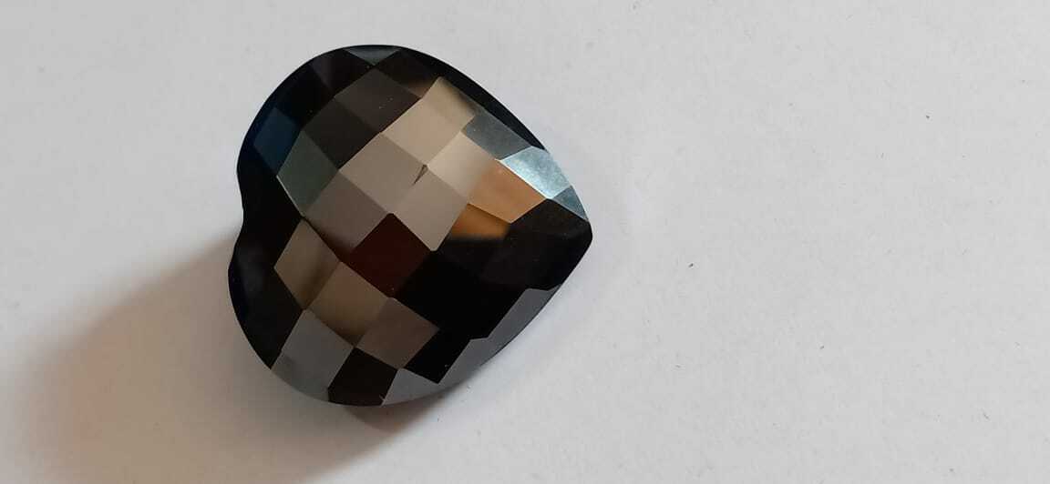 Certified 8-9 Ct. Loose Heart Cut Black Diamond For Jewelry Making