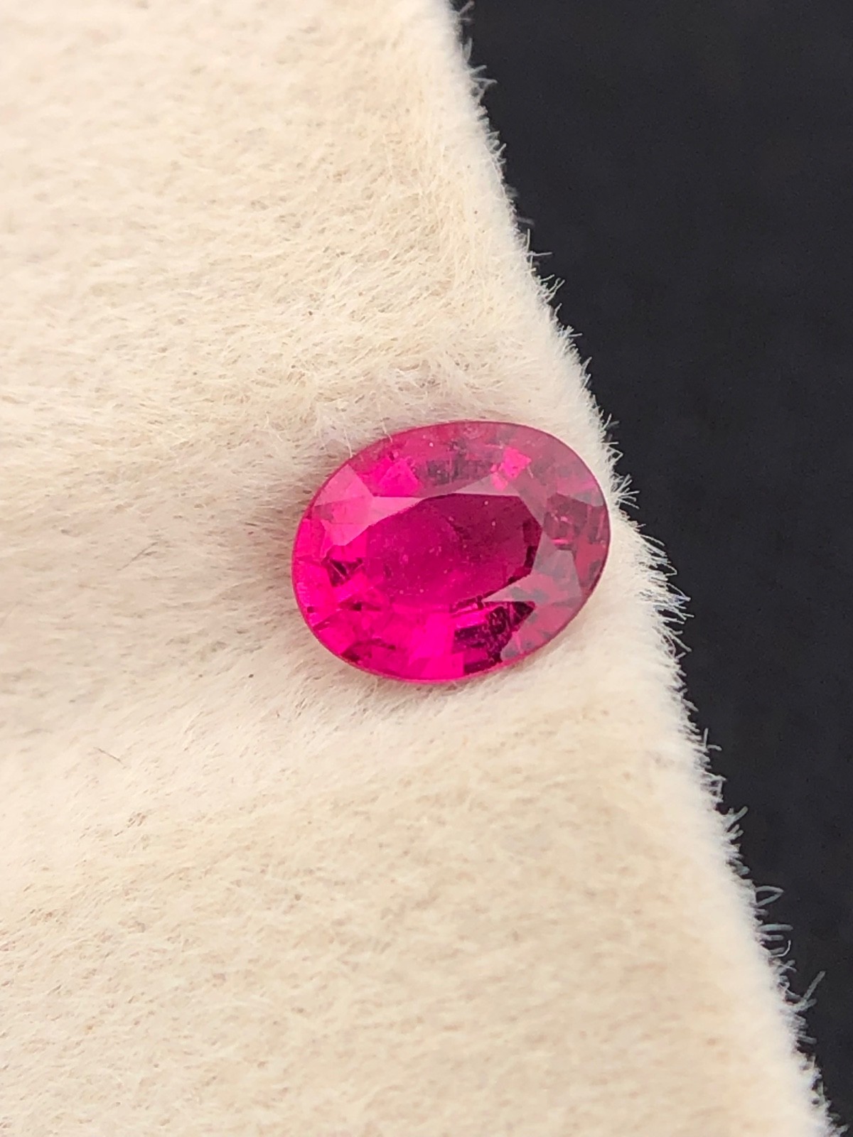 0.45 Ct Natural Pink Tourmaline Oval Loose Faceted Gemstone Making For Jewelry
