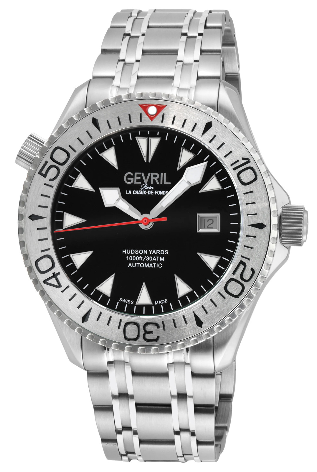 Gevril Hudson Yards Stainless Steel 43mm Swiss Automatic Wristwatch 48820