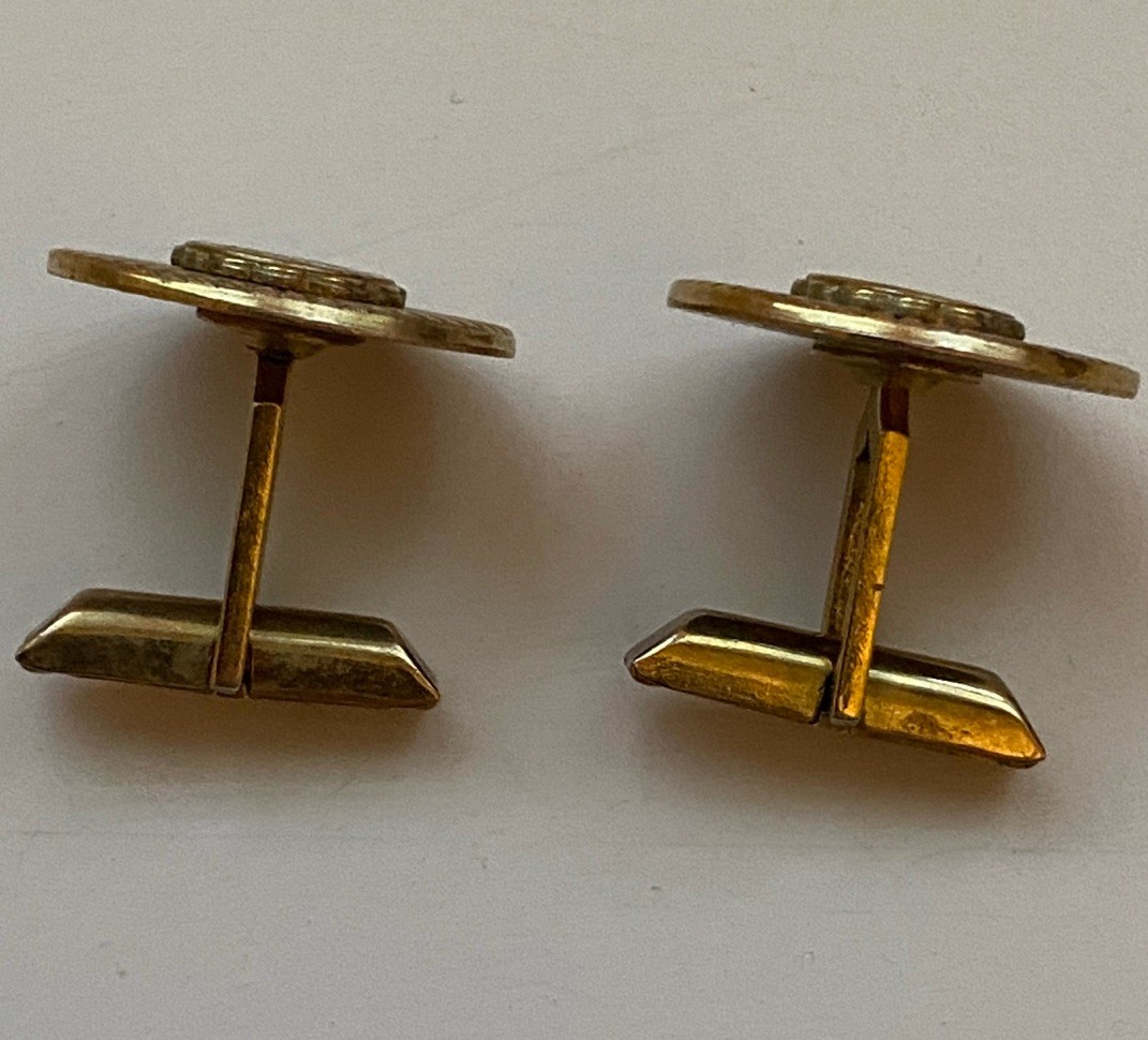 Vintage Kinney Cufflinks Anna Maria College Paxton Mass.