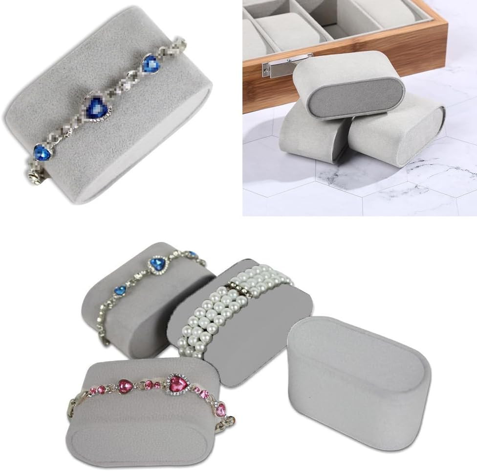 6 Pcs Watch Display Pillows Bracelet Cushions Soft Watch Bracelet Holder Velv…