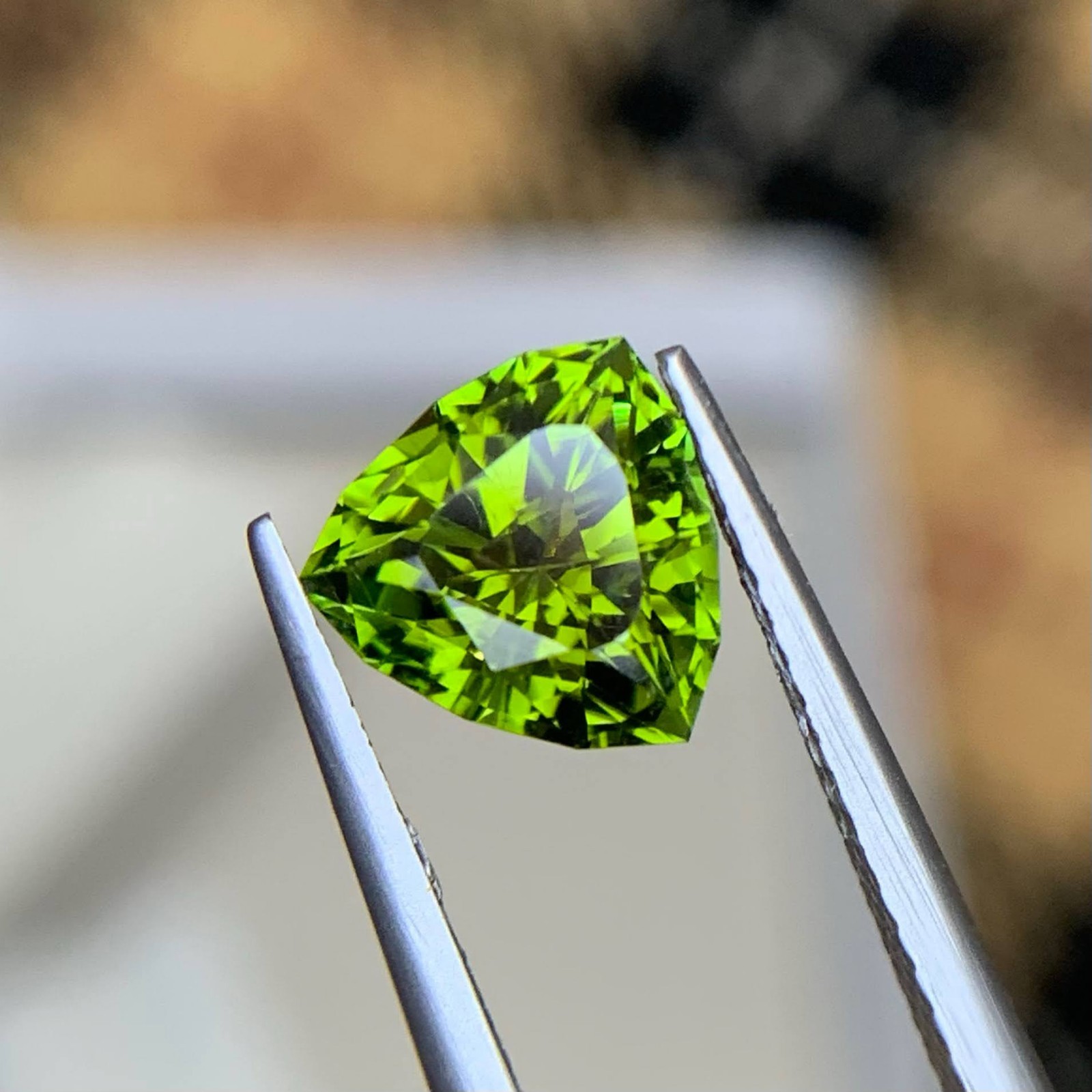 Natural Afghan Tourmaline 1.88 Ct Trillion Cut Loose Gemstone 8x8x5mm