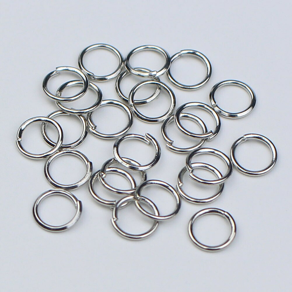 200pcs/lot 4 5 6 8 10 12 Jump Rings Connectors for Diy Jewelry Making Findings