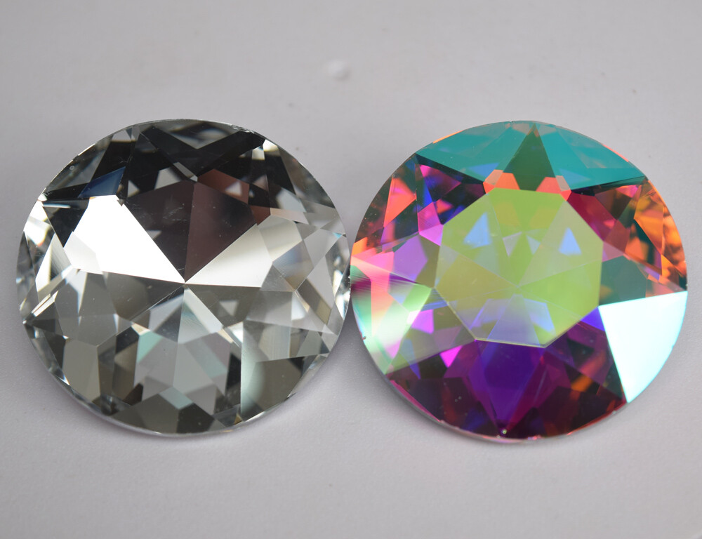 4pcs 50mm Large Stone Rhinestone Crystal Withcford Faceted Glass Jewels
