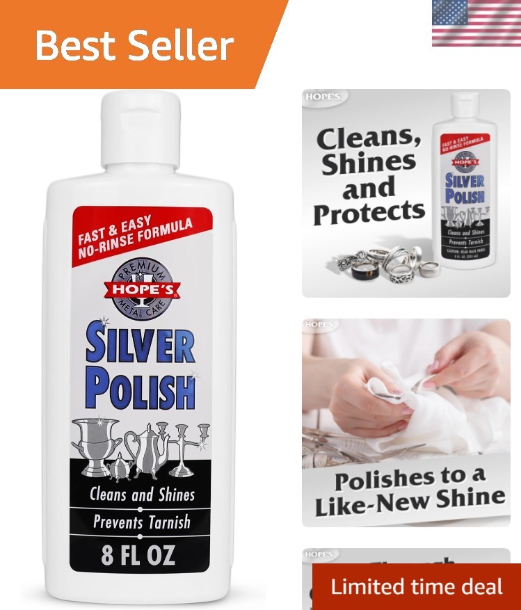 Silver Polish & Cleaner – Protective Tarnish Remover – Odorless – Safe & Gent…