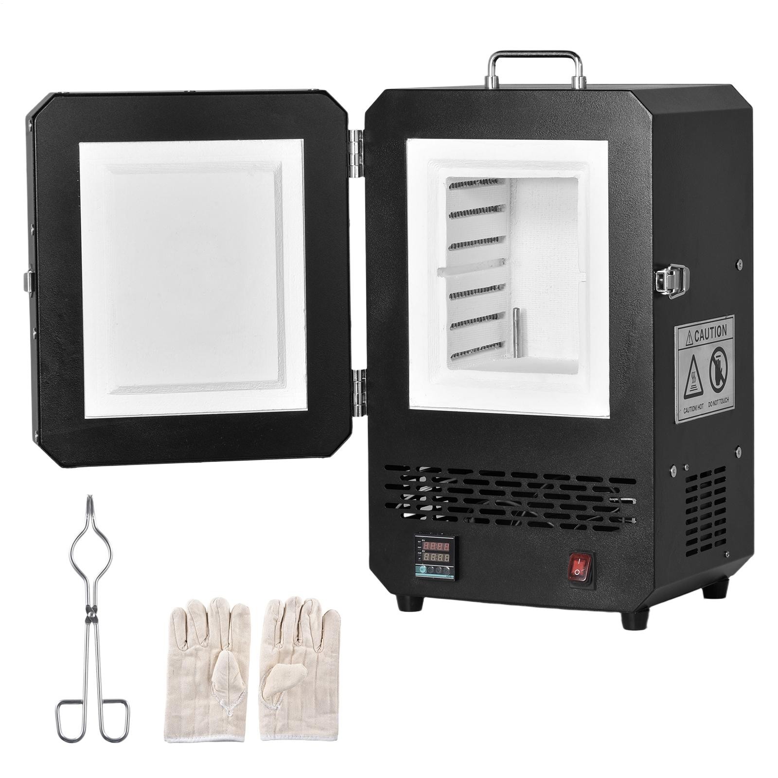 Tabletop Kiln Melter Electric Kiln 1500W 2192℉ for Wax Casting Clay DIY