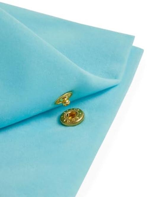 3Pcs Small Jewelry Bags Velvet Zipper Jewelry Organizer Jewelry Rolls Blue