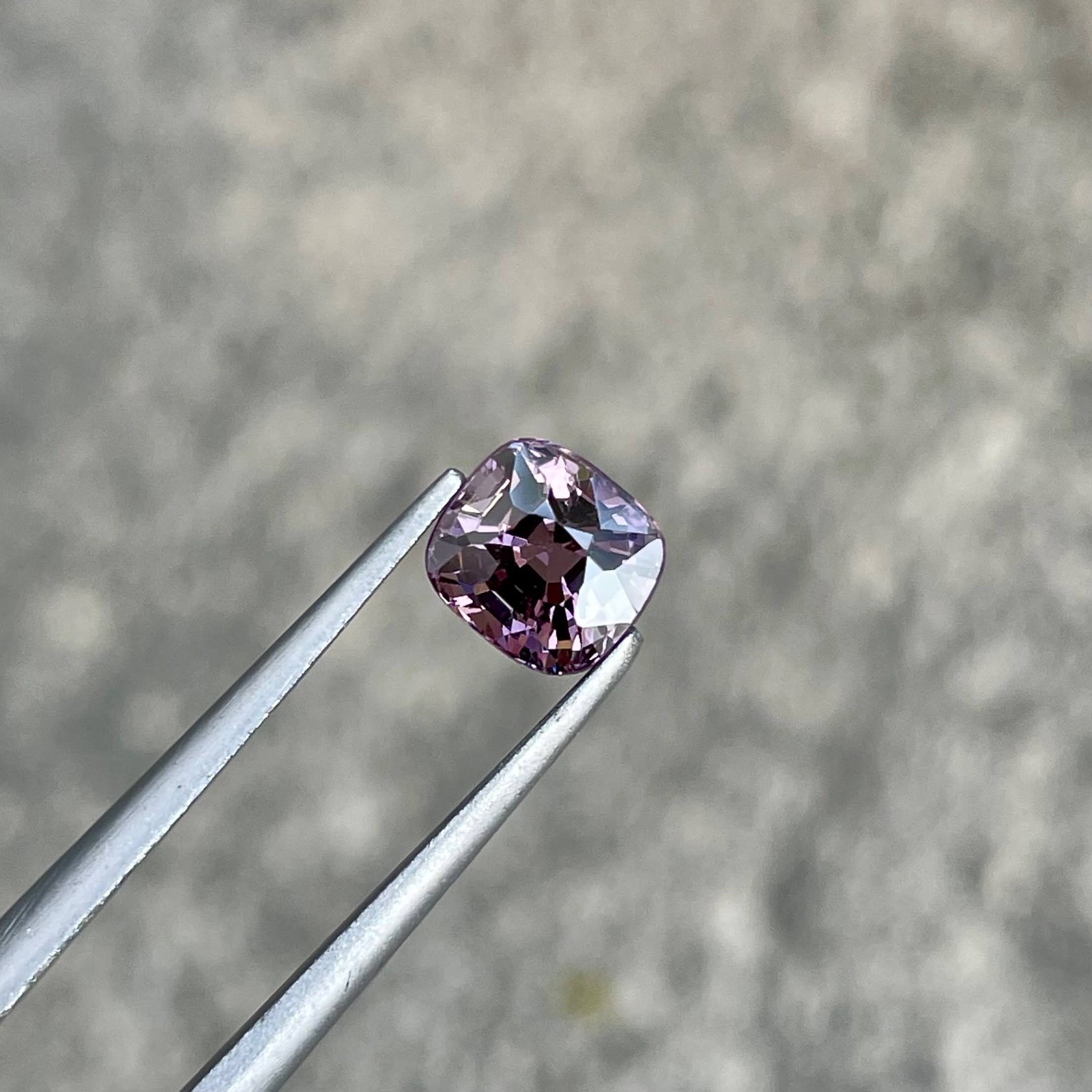 1.52 Carats Natural Purplish Pink Spinel Cushion Cut From Burma