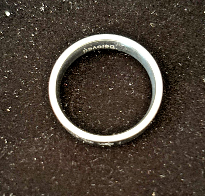 Stainless Steel Scripture Ring Phil. 4:13 I can do all things Size 13.25 6mm