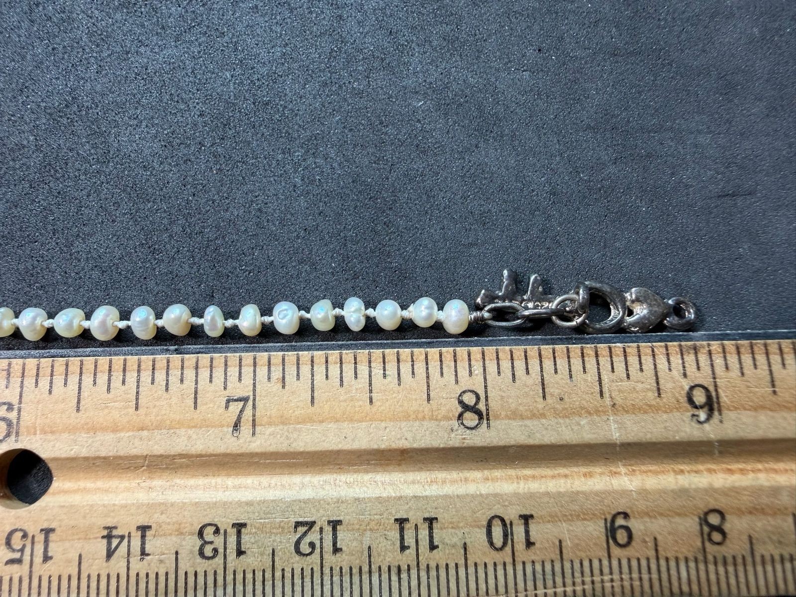 4.95g Vintage Sterling Silver 925 Beaded Chain Bracelet Elegant 9 in M
