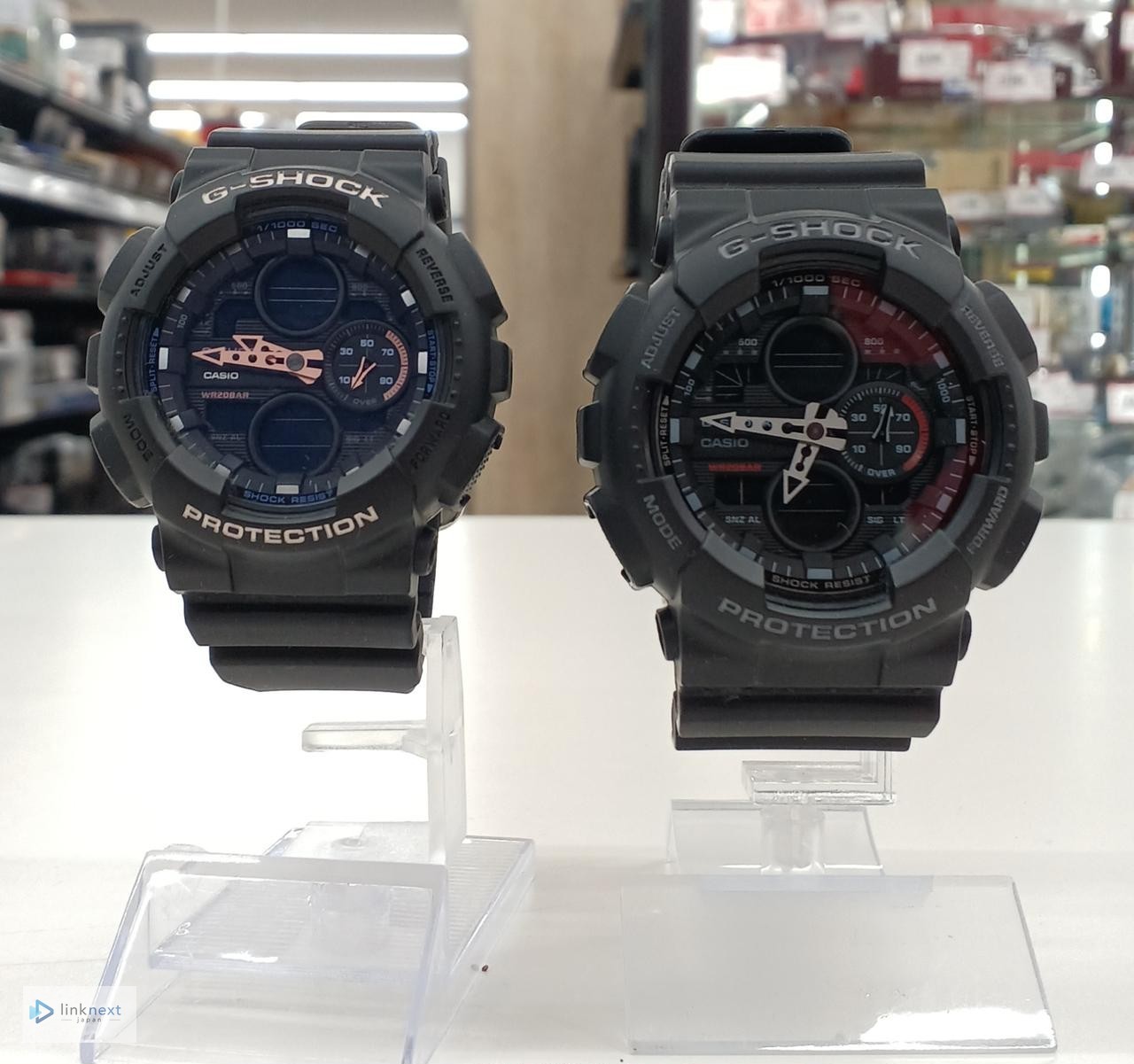 Casio GMA-S140 / GA-140 G-Shock Pair Watch Black Analog-Digital