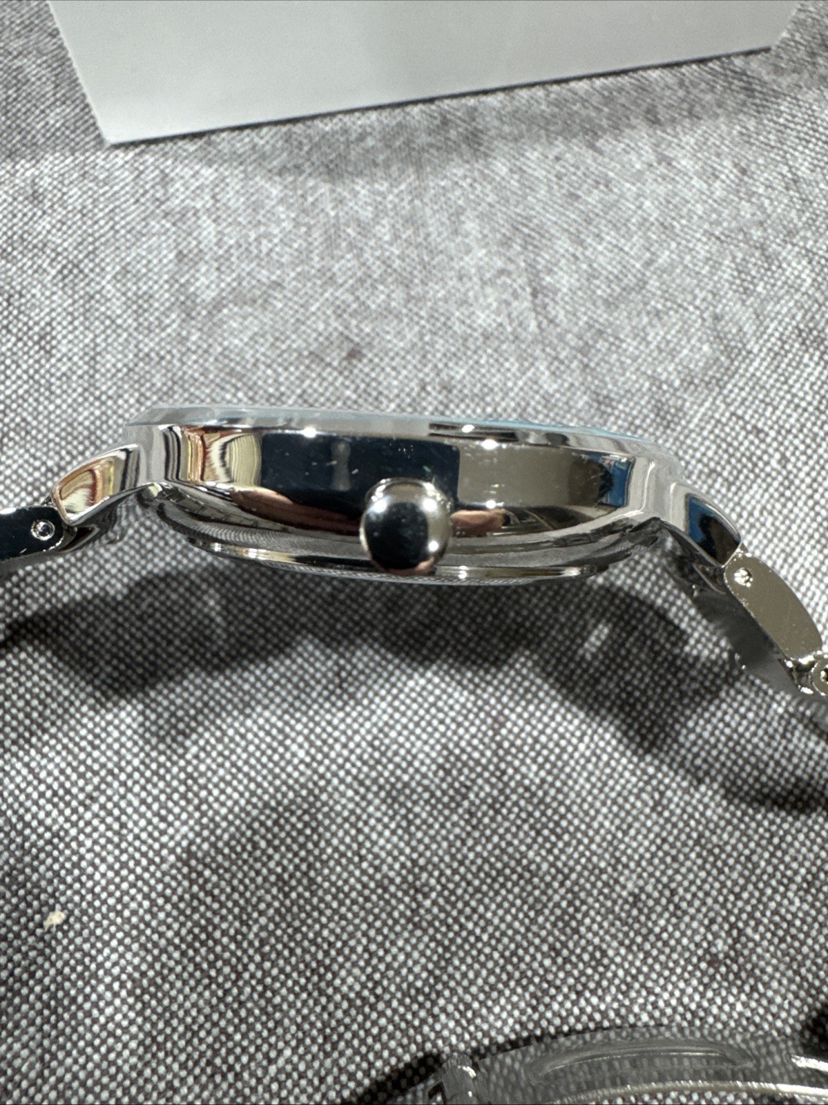 NINE WEST Glitter Dial Bracelet Womens Watch Silver NW2337 New In Box