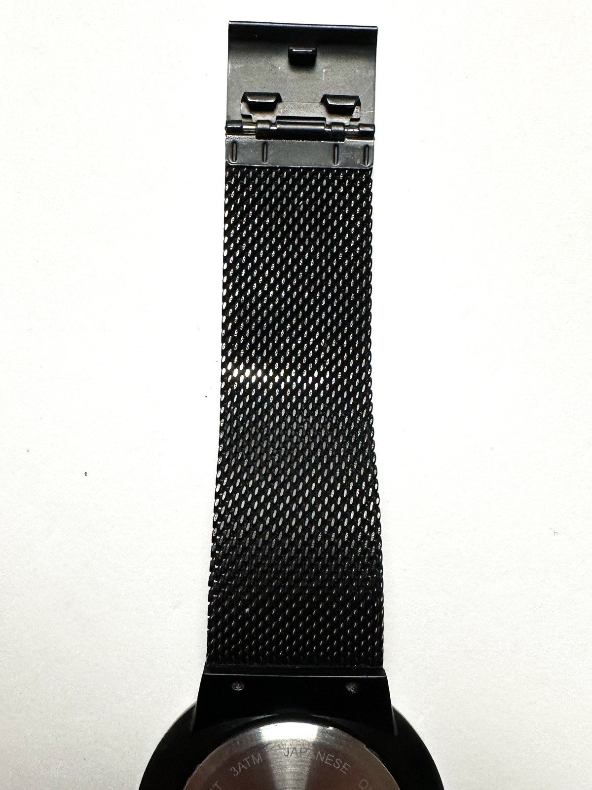 RG&B Black Metal Mesh Watch