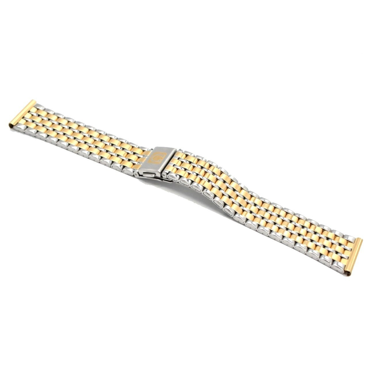 [N MINT] OMEGA De Ville Bracelet 18mm Gold/Silver Combi 150mm From JAPAN Z546