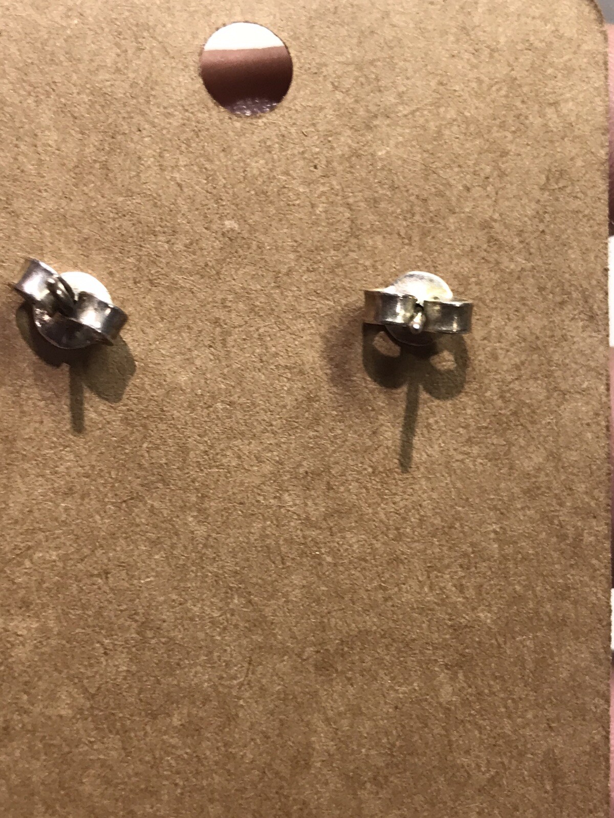 vintage hand crafted sterling silver earrings not stamped acid tested 11 Grams